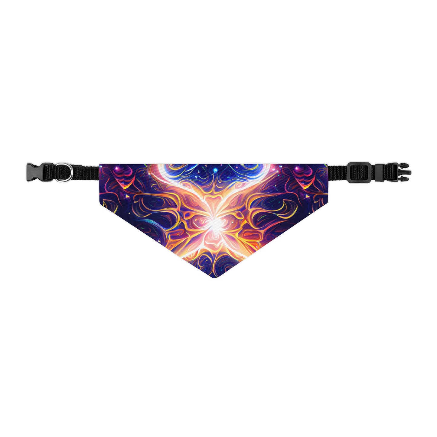 Neon Dreamscape Pet Bandana Collar