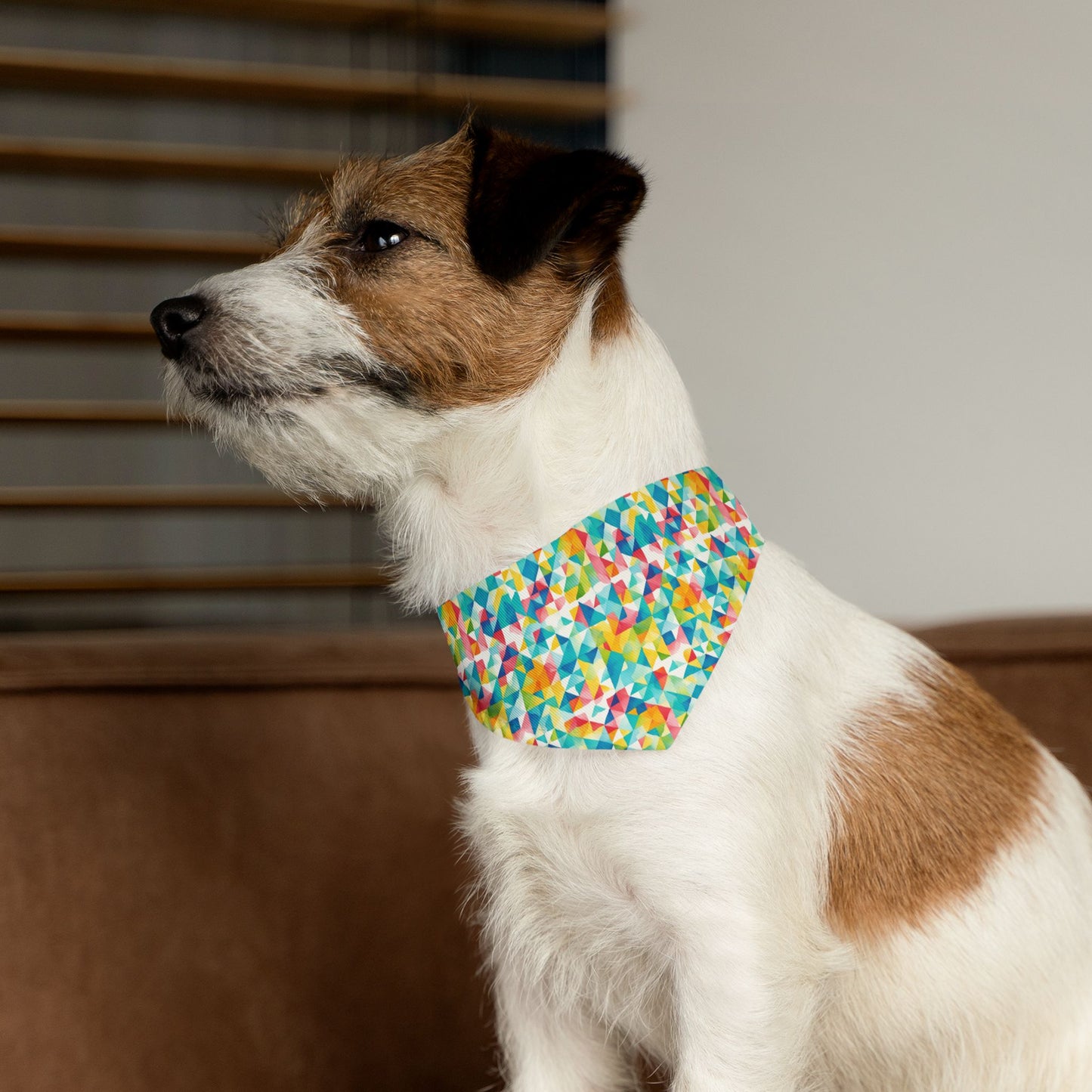 Mosaic Mirage Pet Bandana Collar