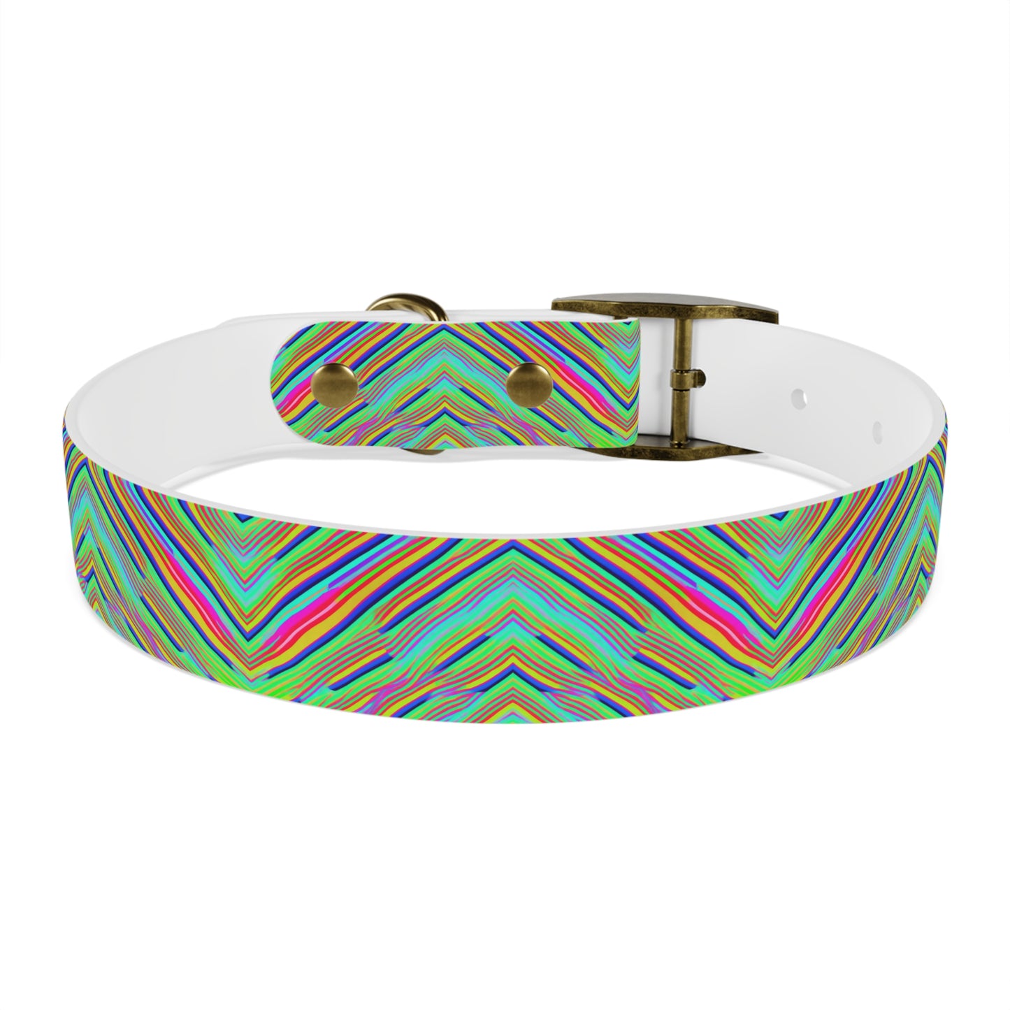 Neon Edges Dog Collar