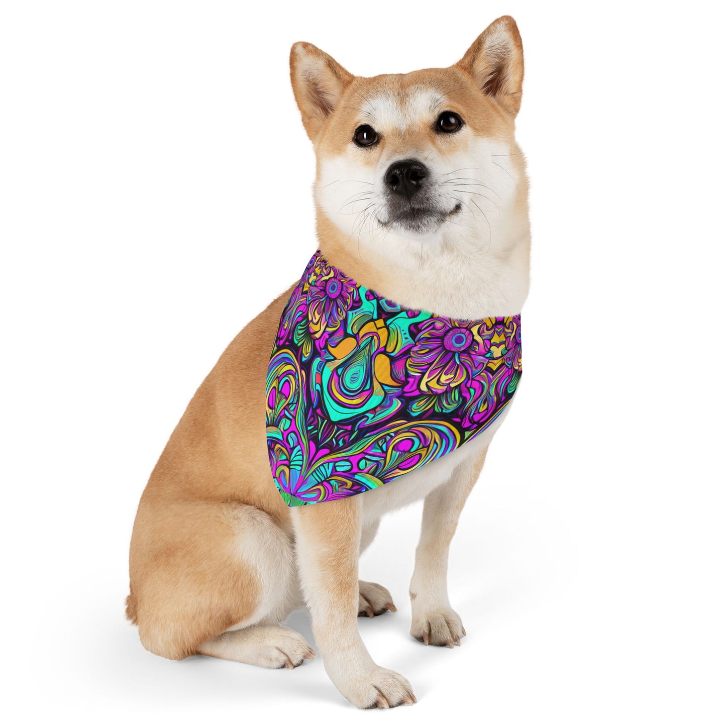 Psychedelic Chaos Pet Bandana Collar