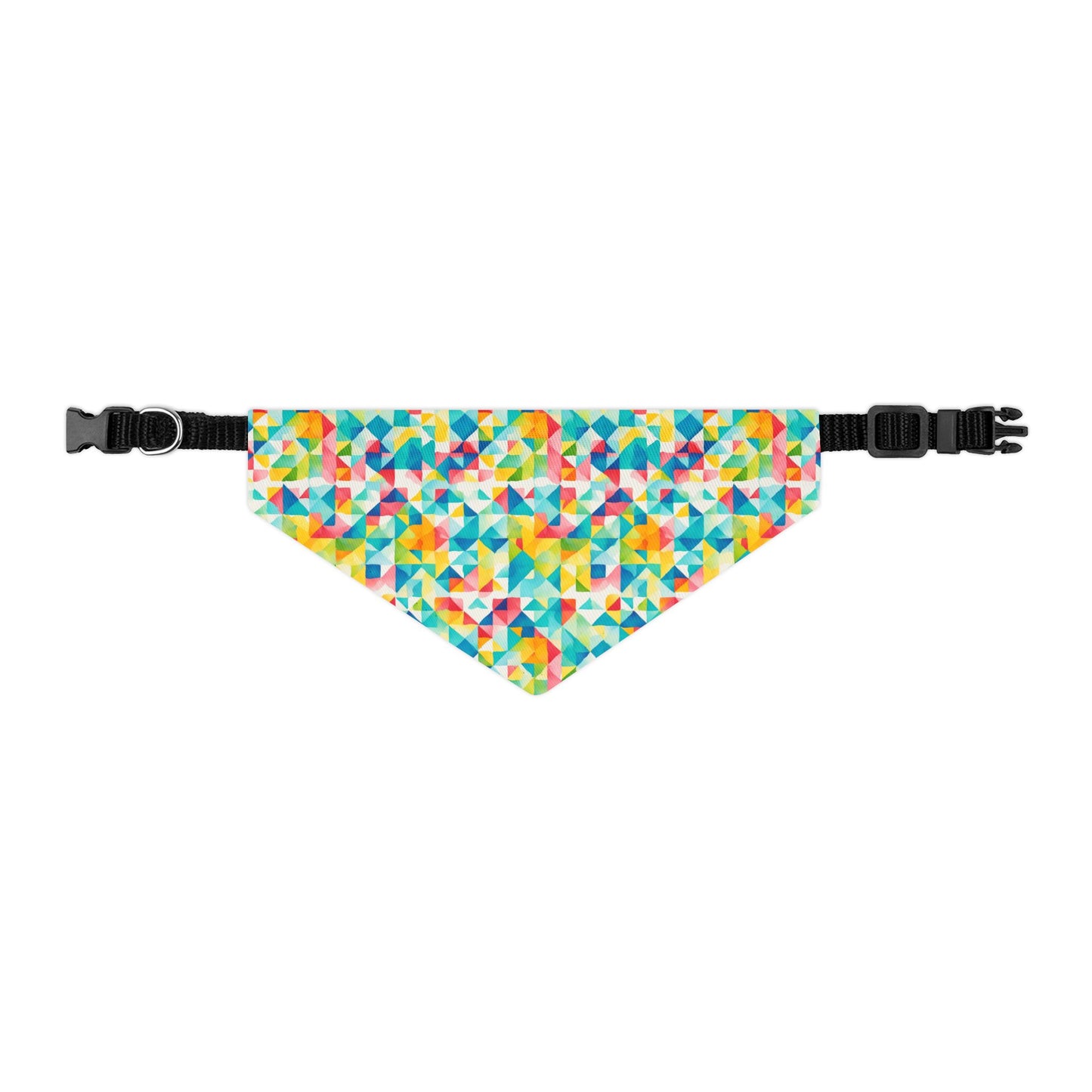 Mosaic Mirage Pet Bandana Collar