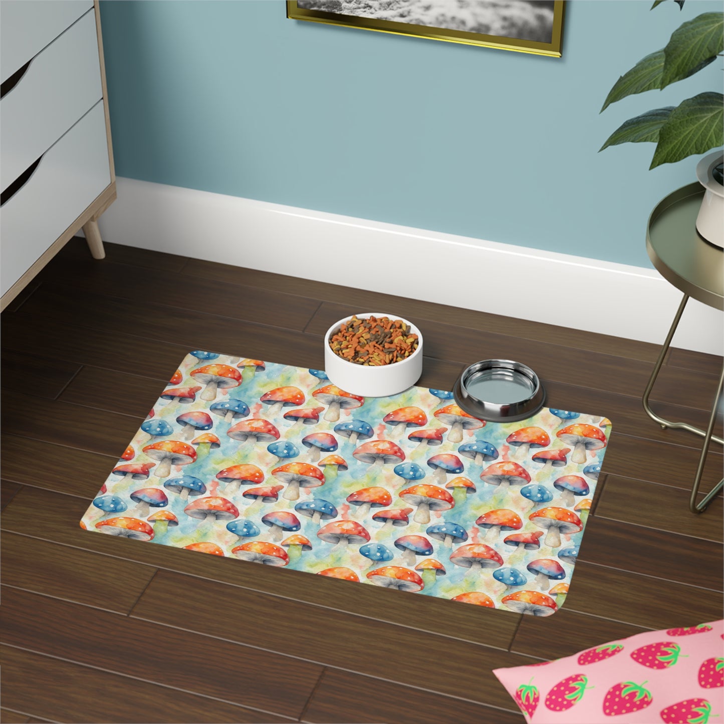 Mushroom Melody Pet Food Mat (12x18)