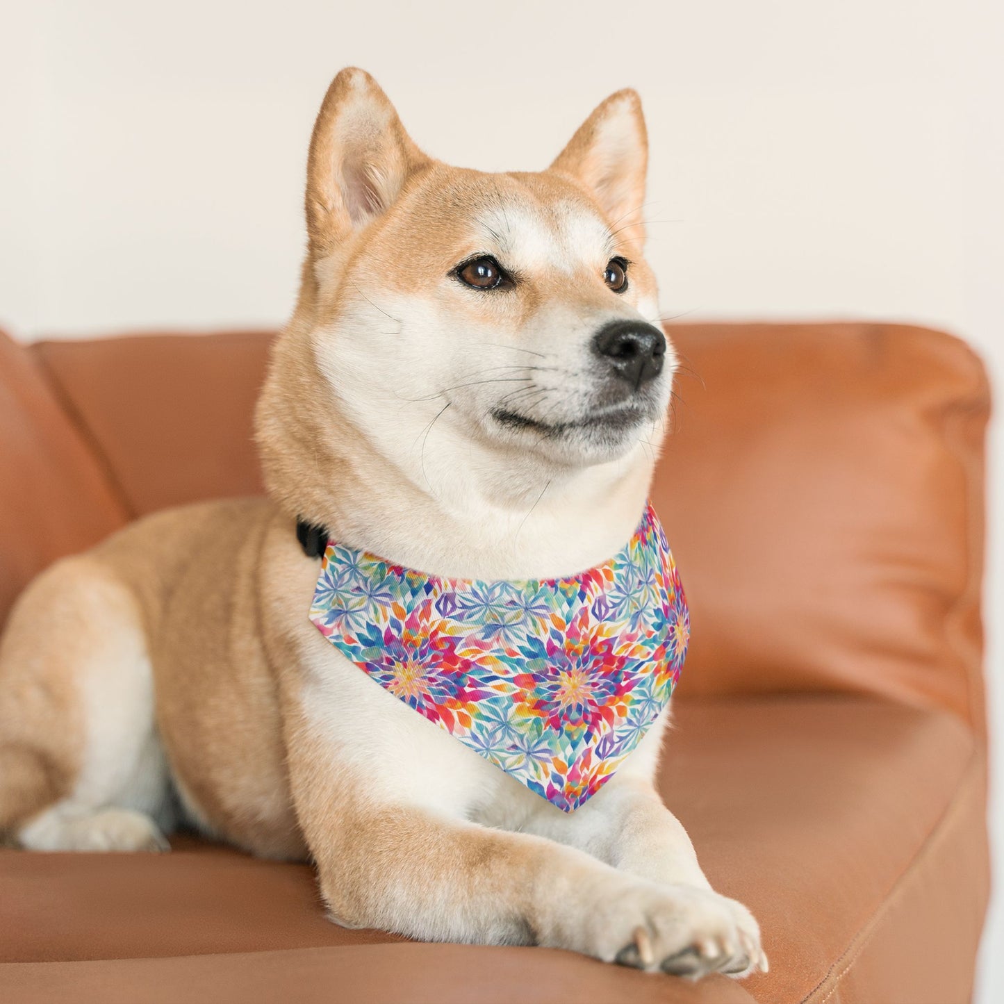 Mandala Mirage Pet Bandana Collar