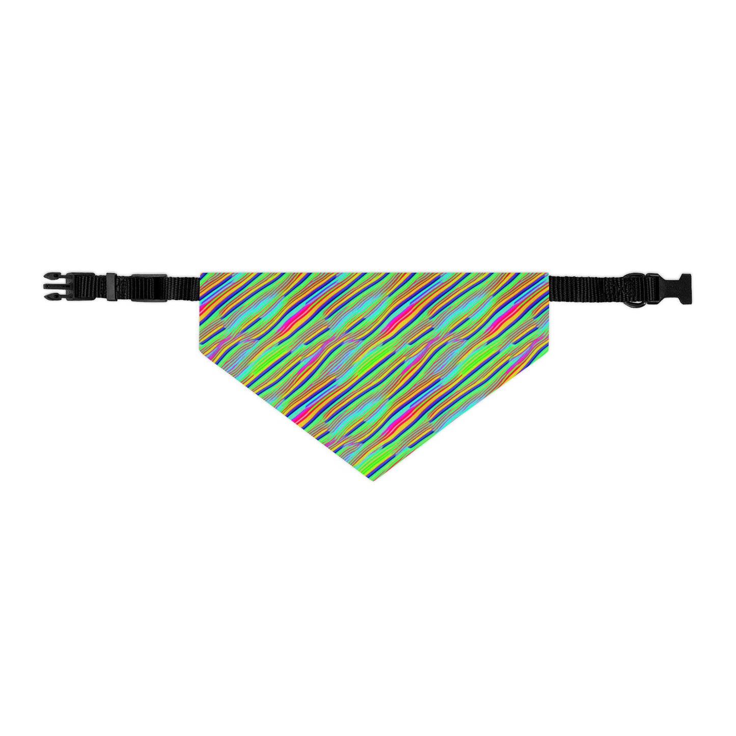 Neon Edges Pet Bandana Collar