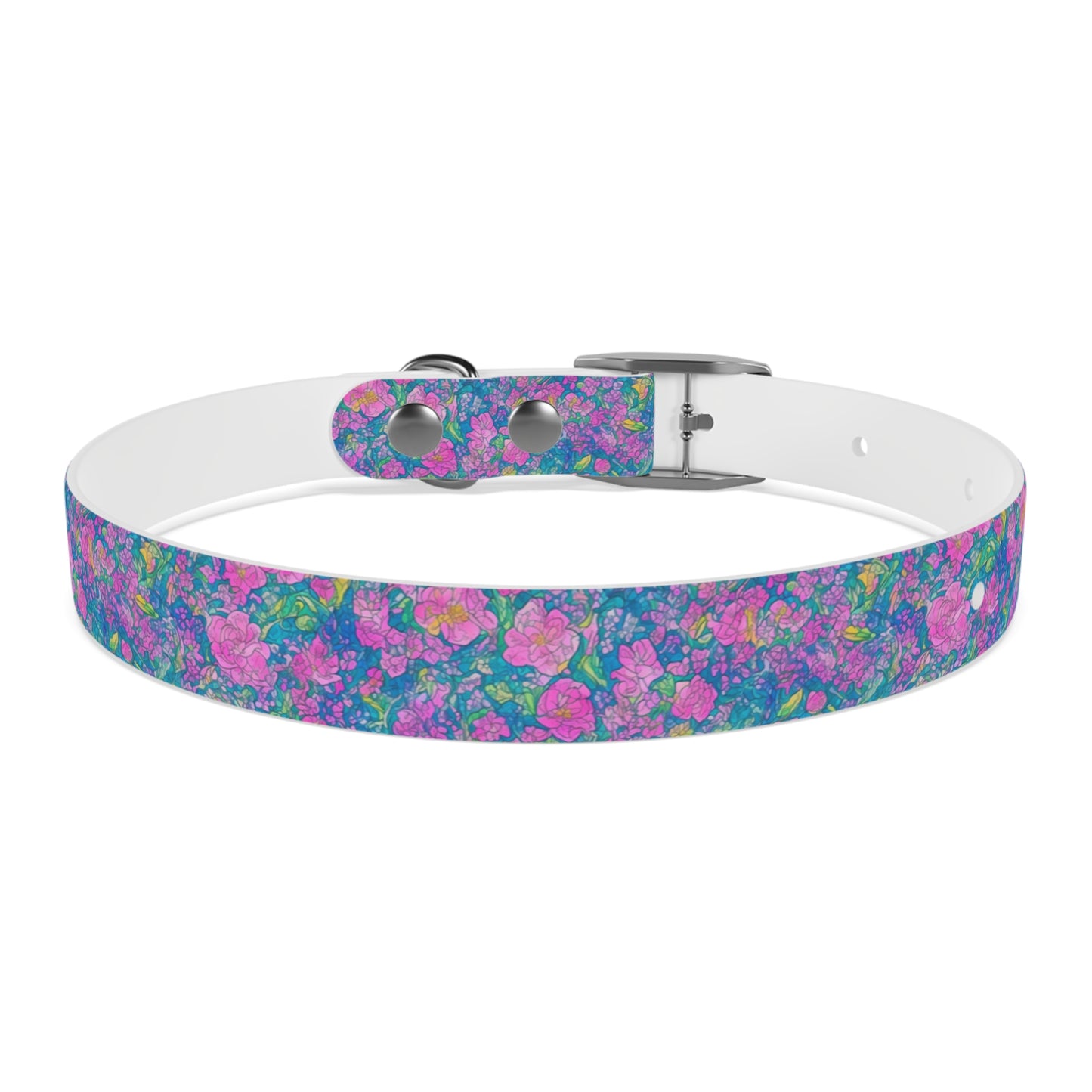 Rainbow Reflections Dog Collar