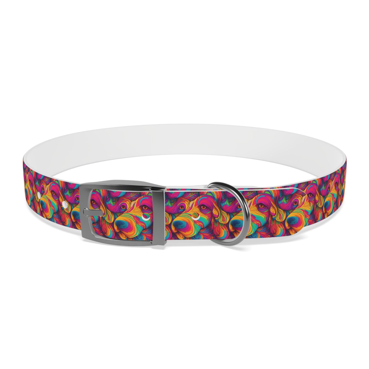 Abstract Woof Dog Collar