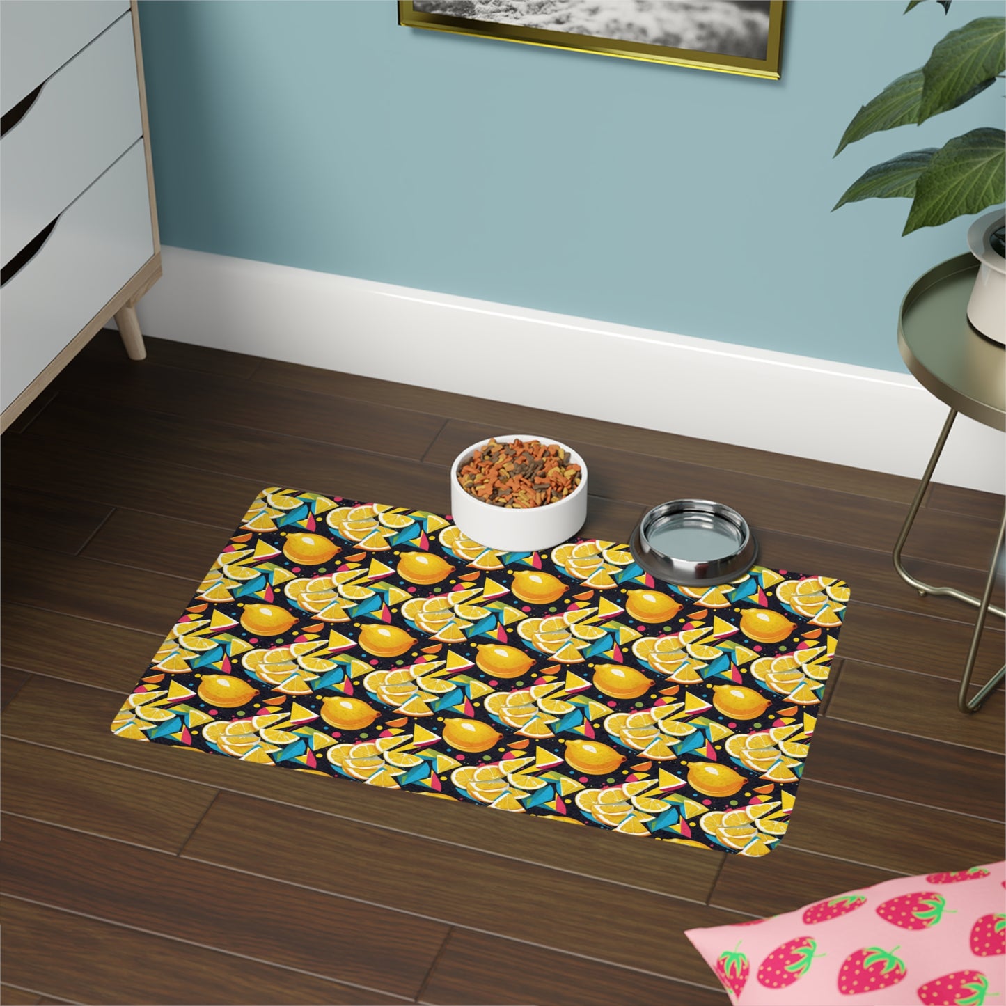 Lemon Zest Pet Food Mat (12x18)