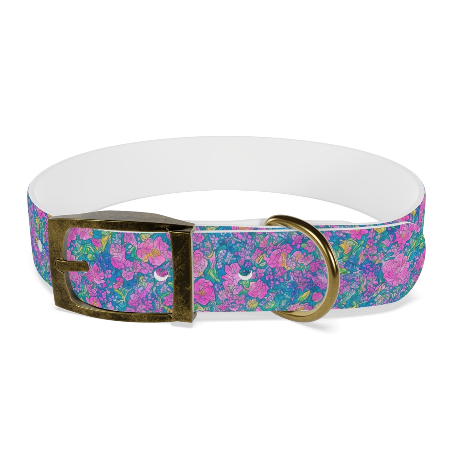 Rainbow Reflections Dog Collar