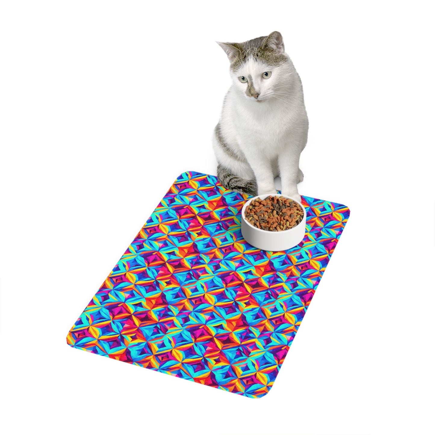 Vivid Diamonds Pet Food Mat (12x18)