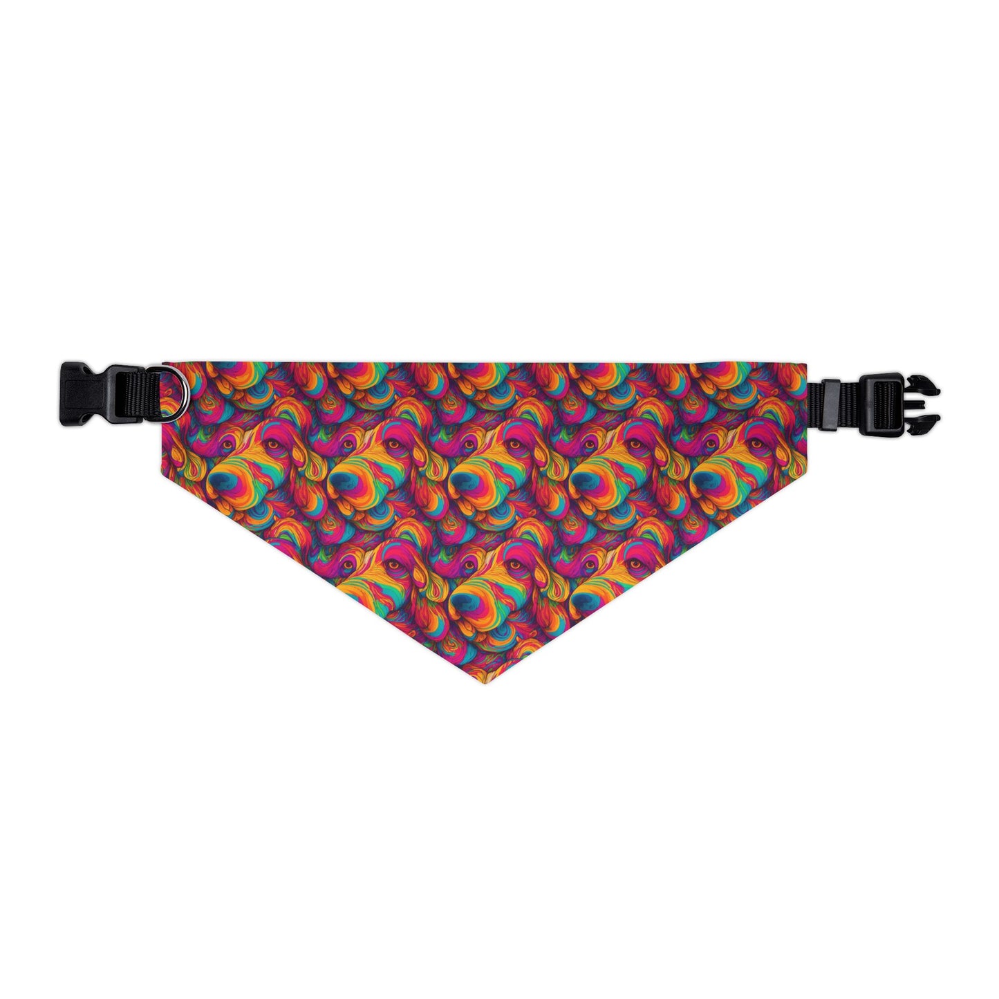 Abstract Woof Pet Bandana Collar