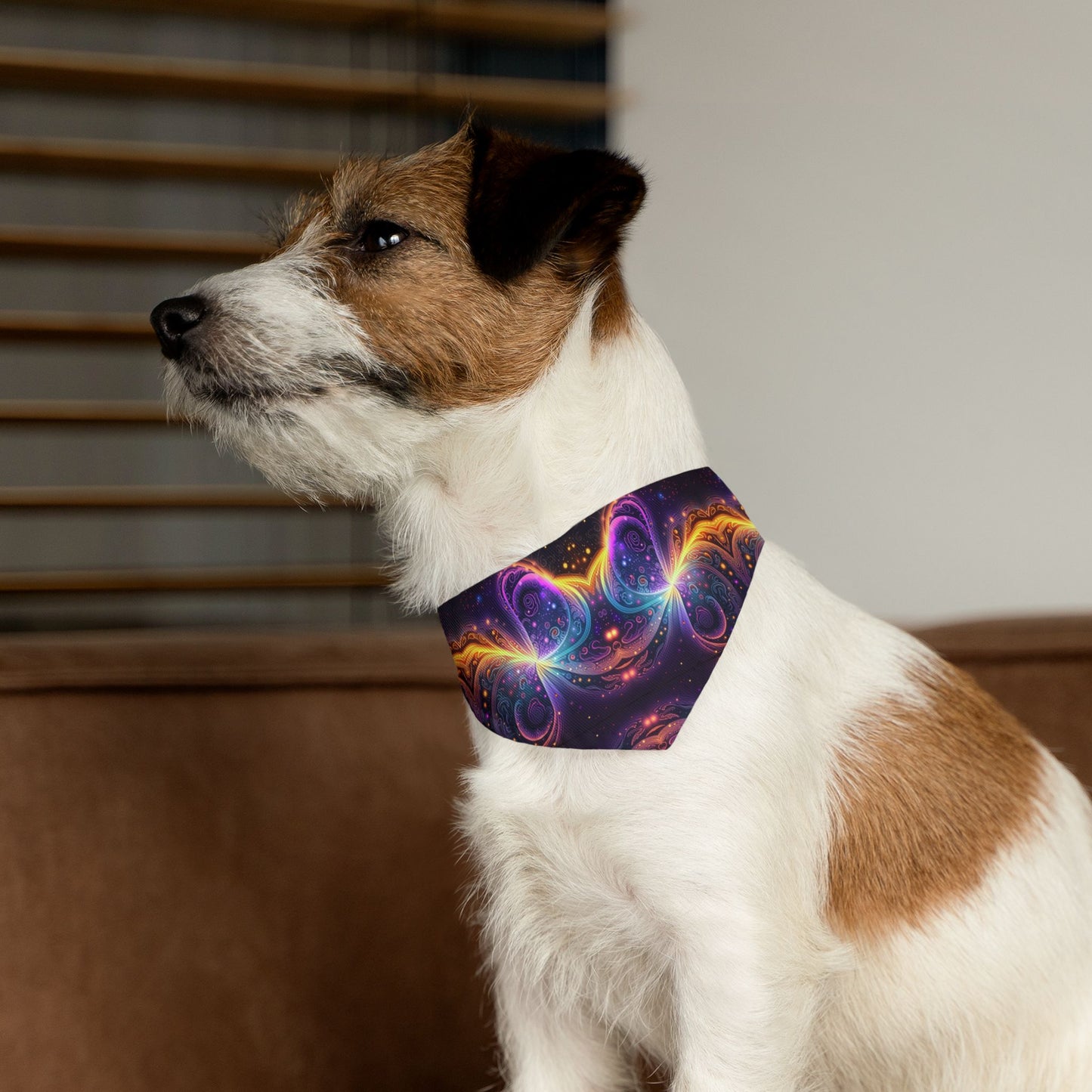 Neon Trance Pet Bandana Collar