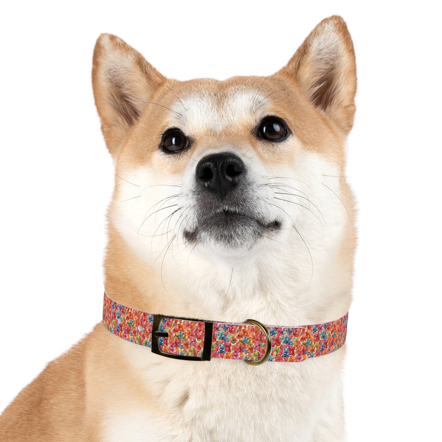 Gummy Bear Watercolor Pattern Dog Collar