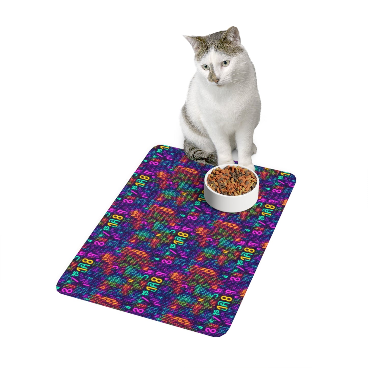 Trapped In The Matrix Pet Food Mat (12x18)