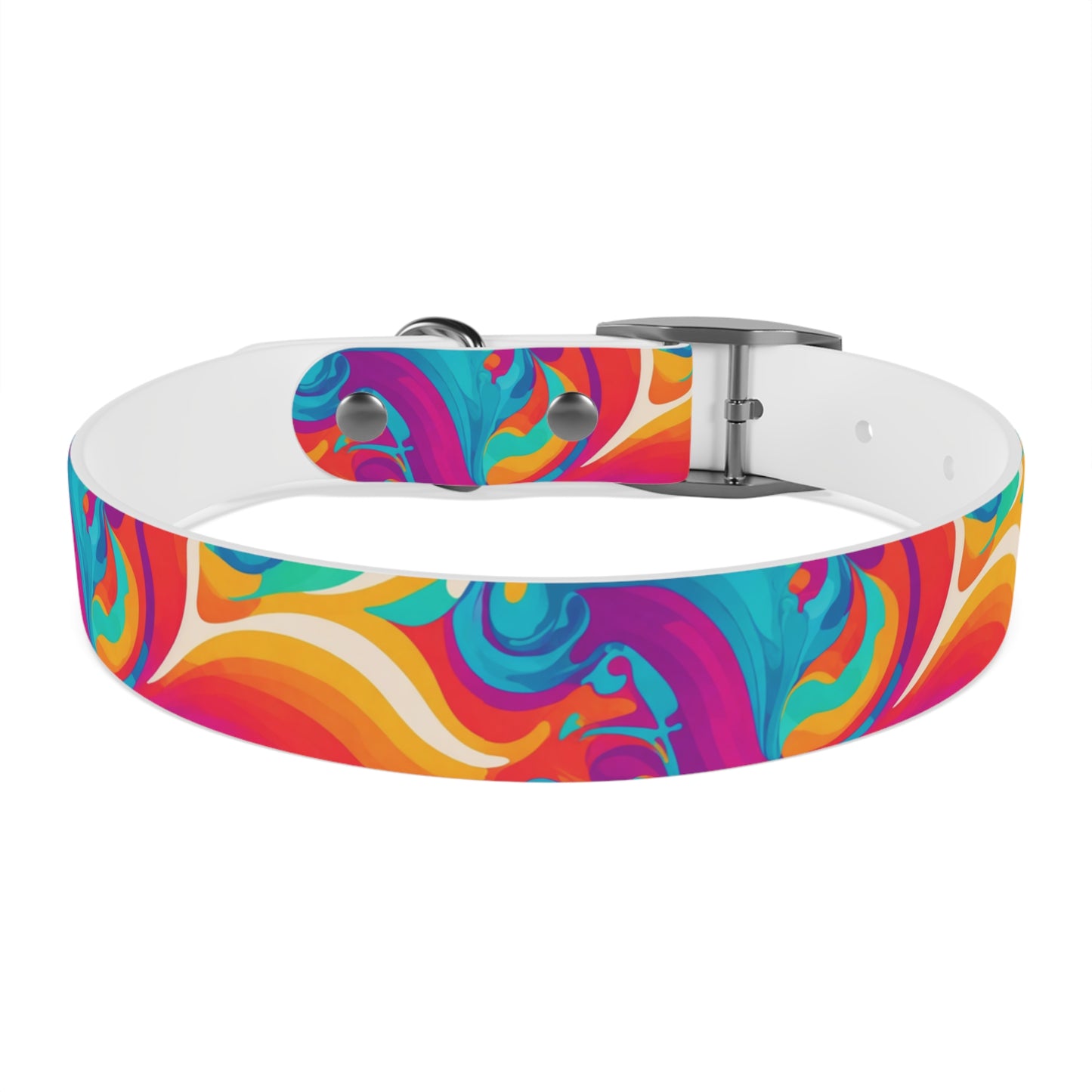 Rainbow Ripple Dog Collar