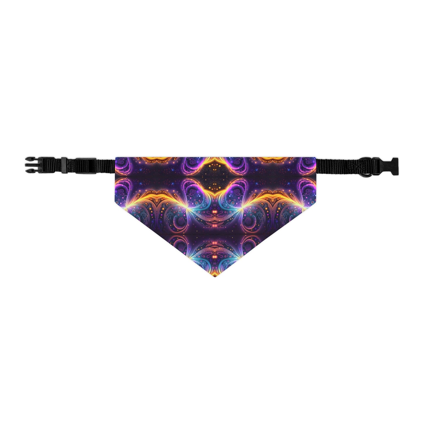 Neon Trance Pet Bandana Collar