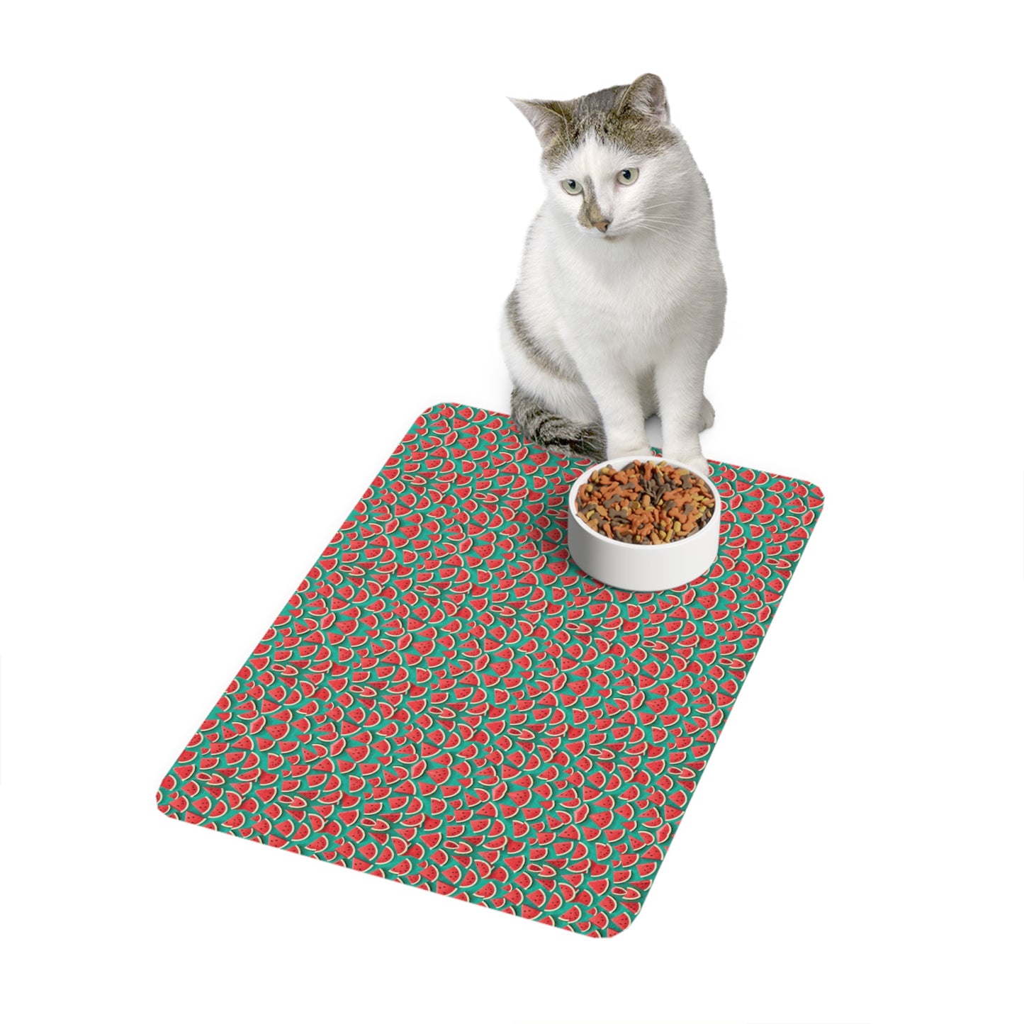 Pink Paradise Pet Food Mat (12x18)