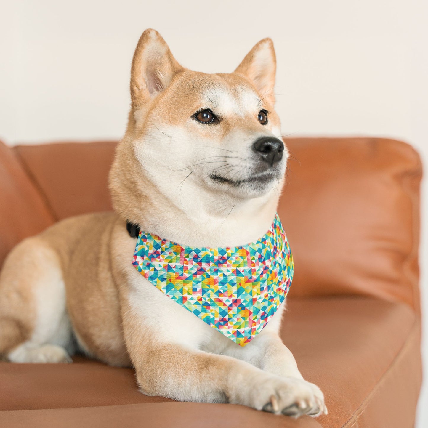 Mosaic Mirage Pet Bandana Collar