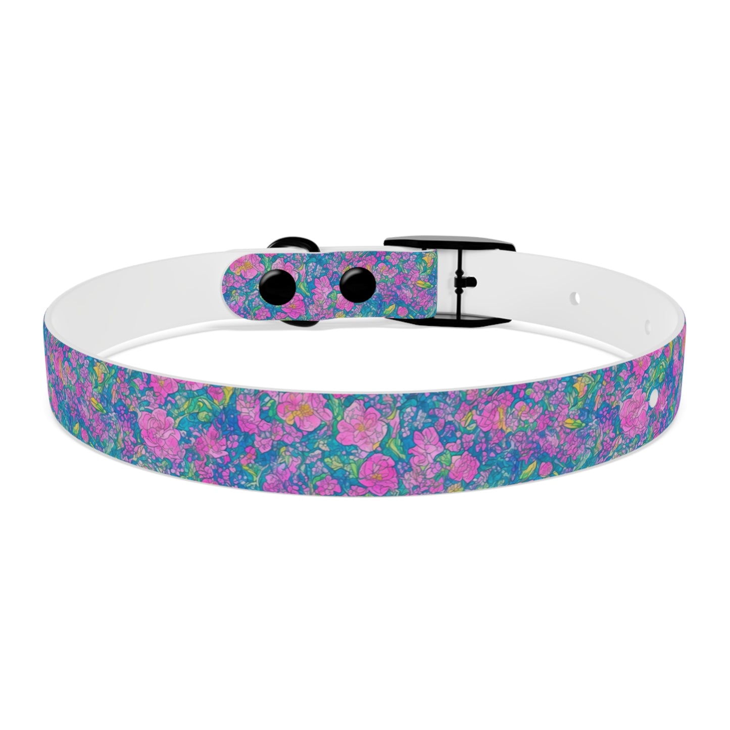 Rainbow Reflections Dog Collar