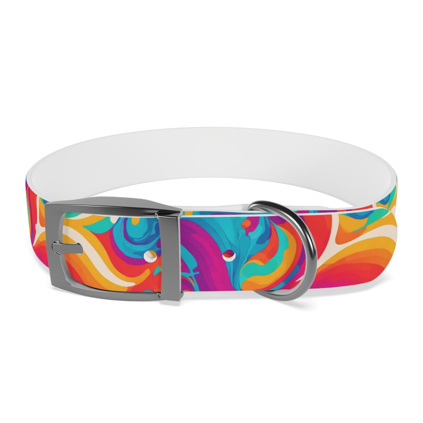 Rainbow Ripple Dog Collar