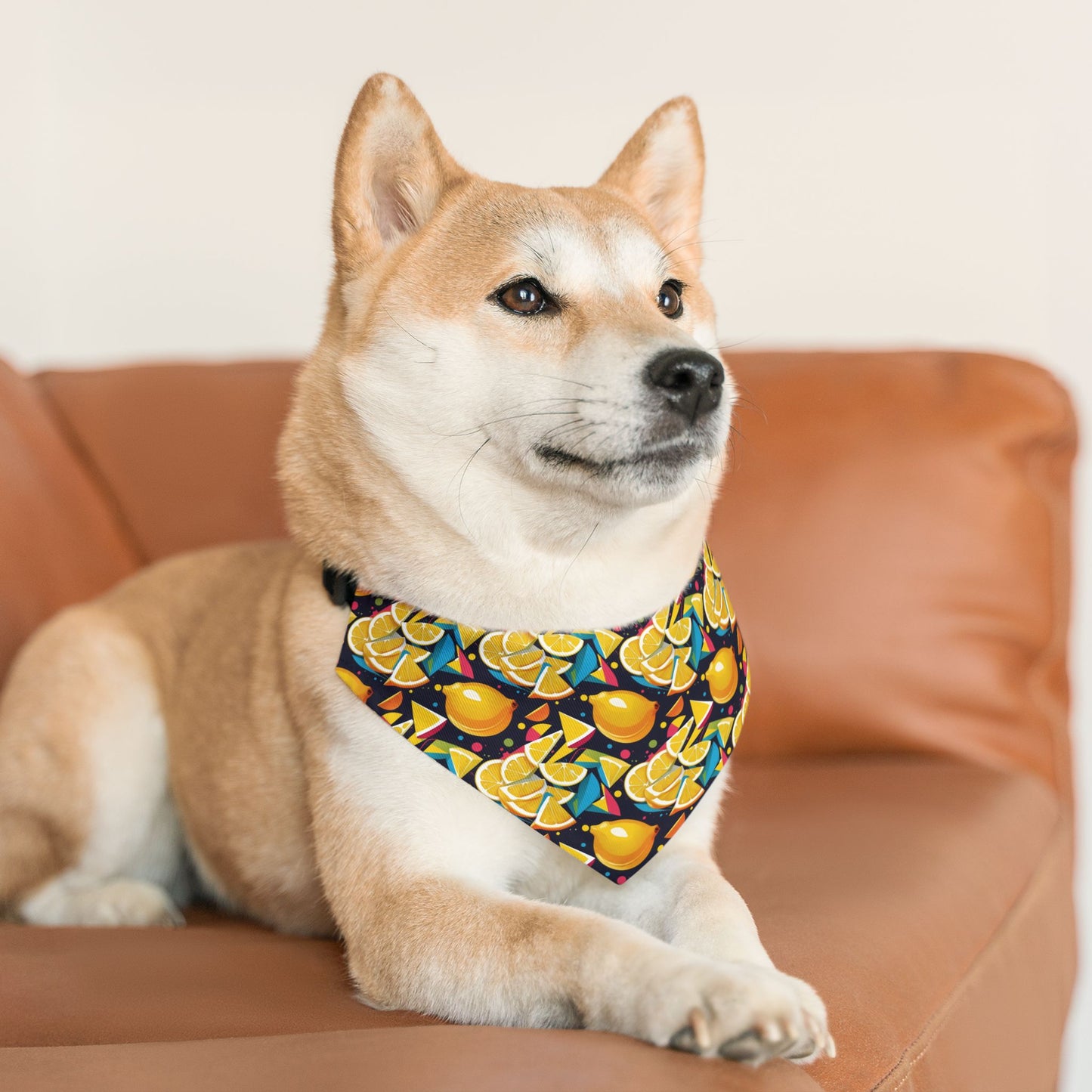 Lemon Zest Pet Bandana Collar