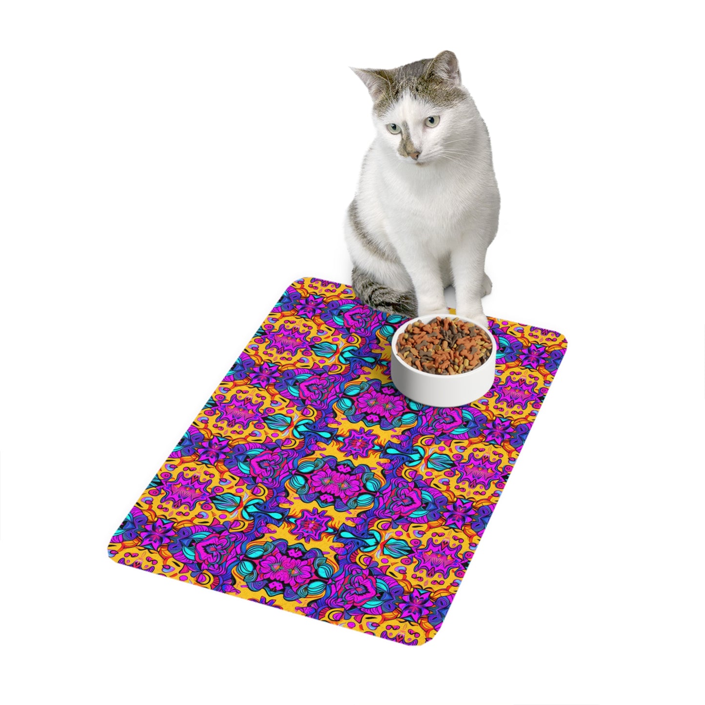 Vibrant Illusions Pet Food Mat (12x18)