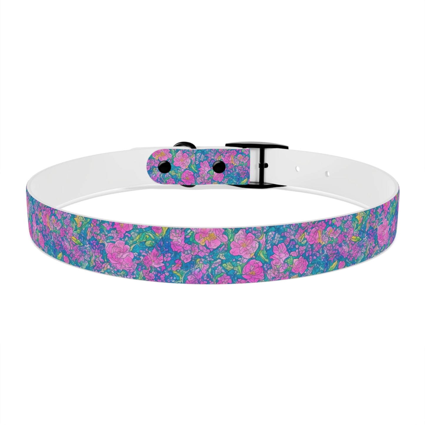 Rainbow Reflections Dog Collar