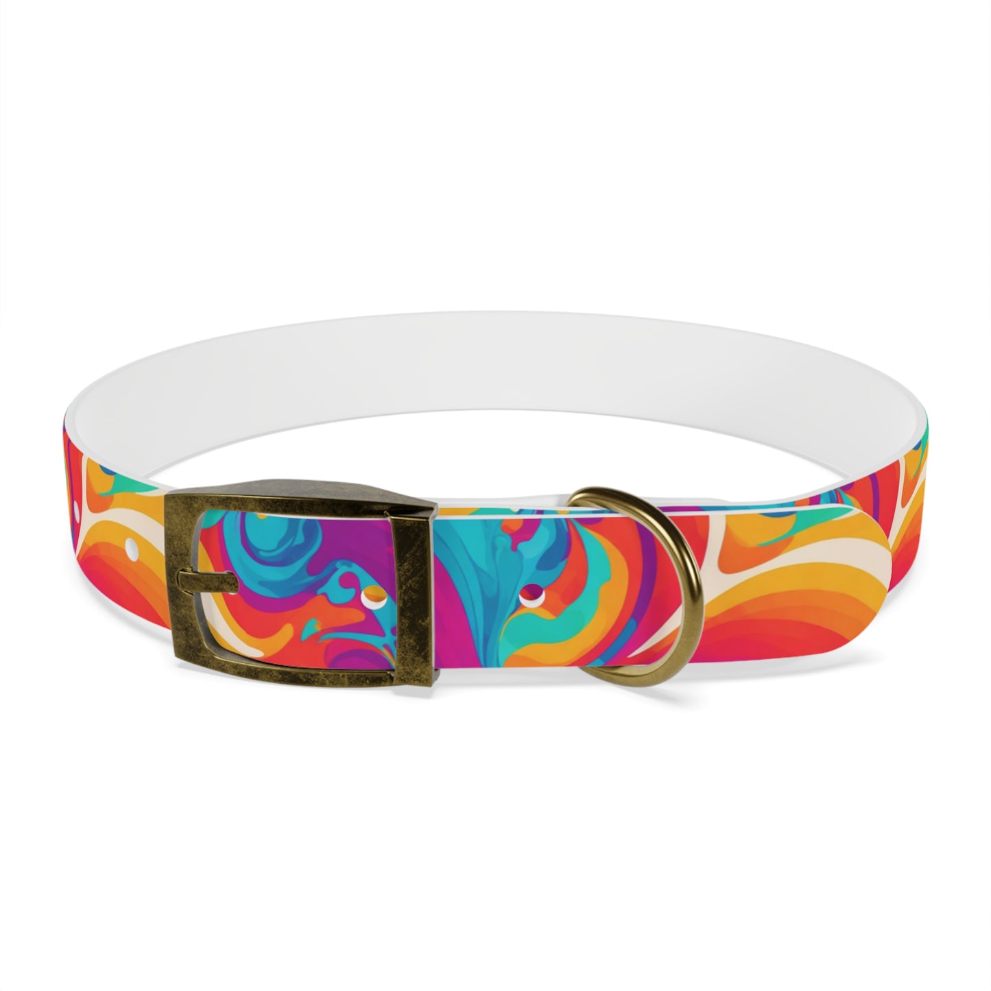 Rainbow Ripple Dog Collar