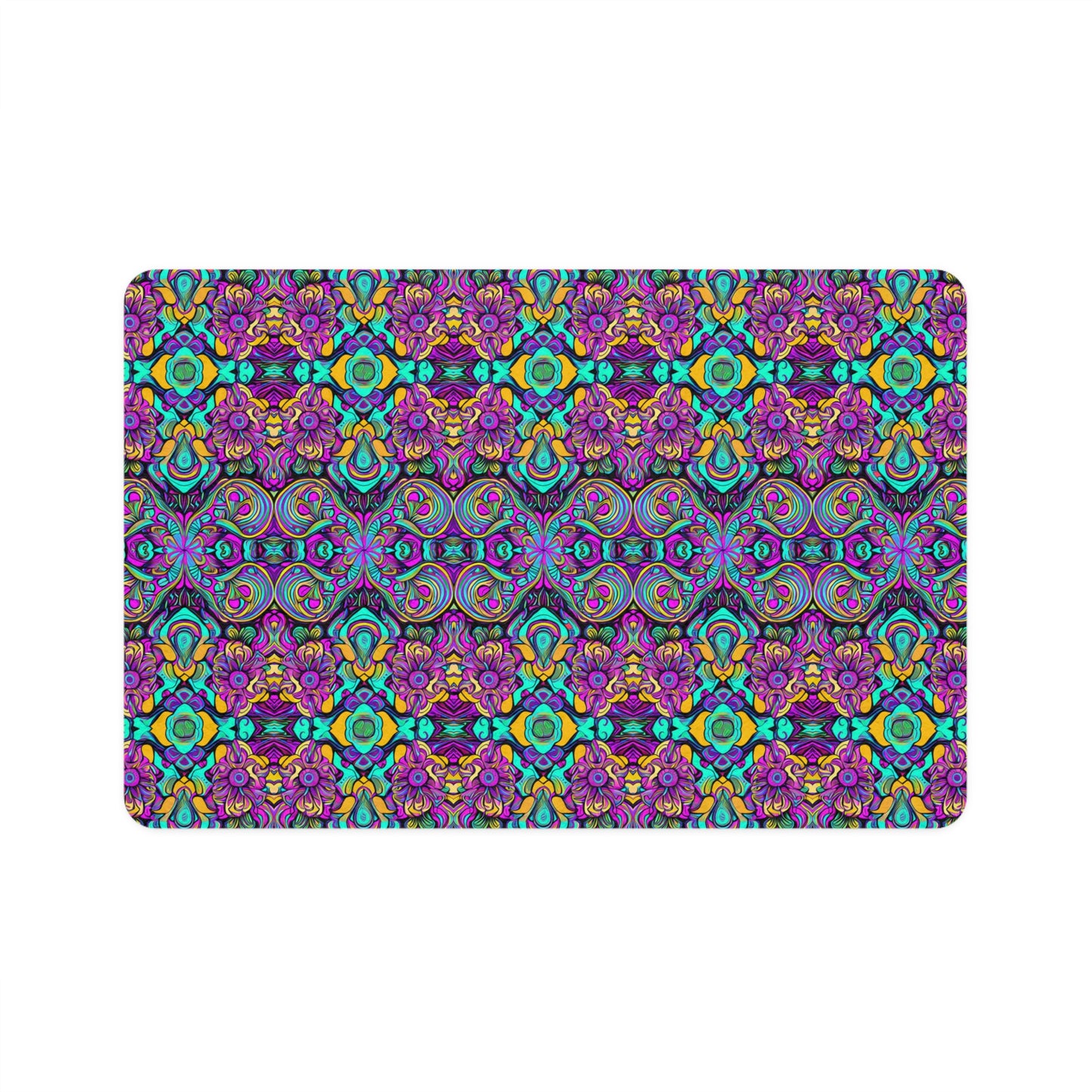 Psychedelic Chaos Pet Food Mat (12x18)