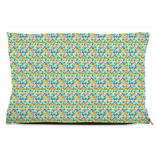 Bright Colorful Mosaic Pattern Pet Bed