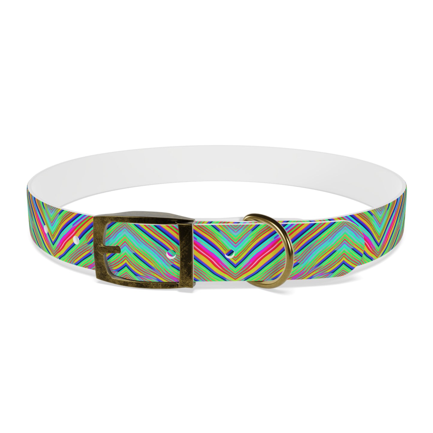 Neon Edges Dog Collar