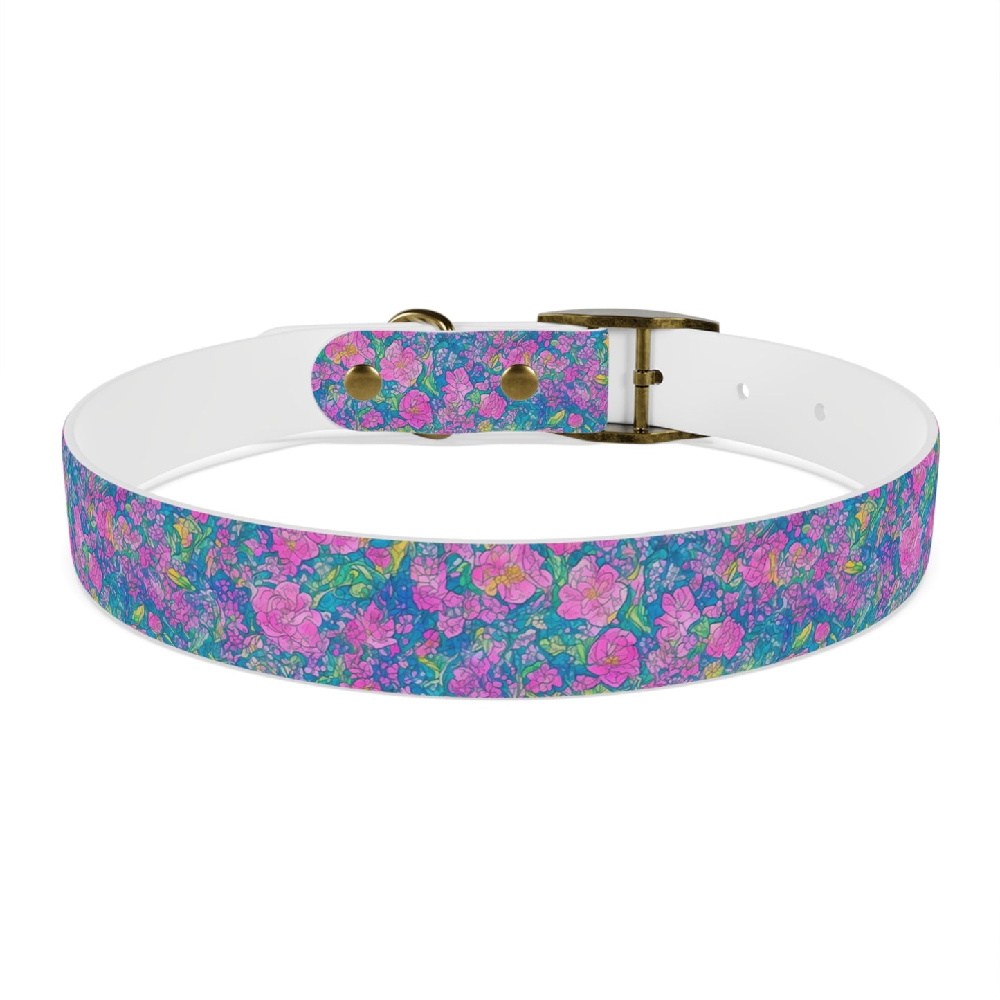 Rainbow Reflections Dog Collar