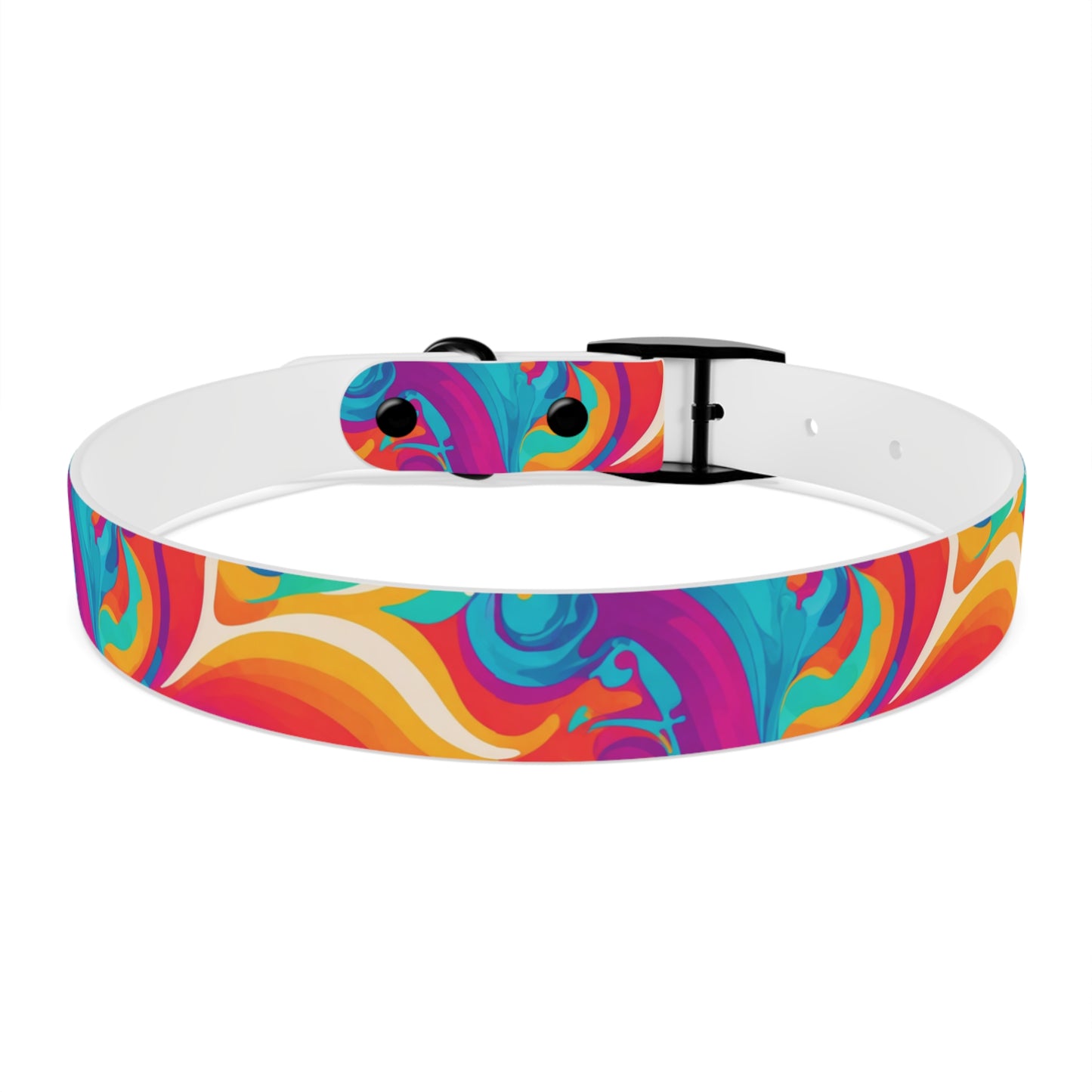 Rainbow Ripple Dog Collar