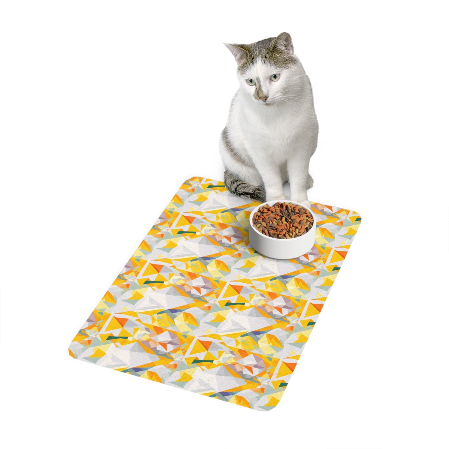 Polygon Prism Pet Food Mat (12x18)