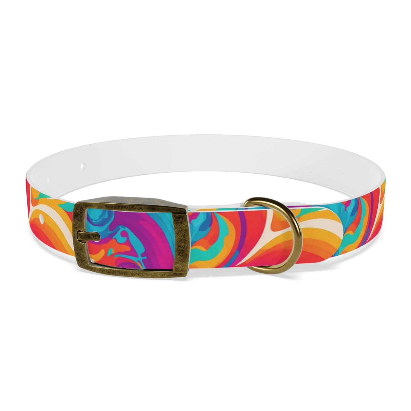 Rainbow Ripple Dog Collar