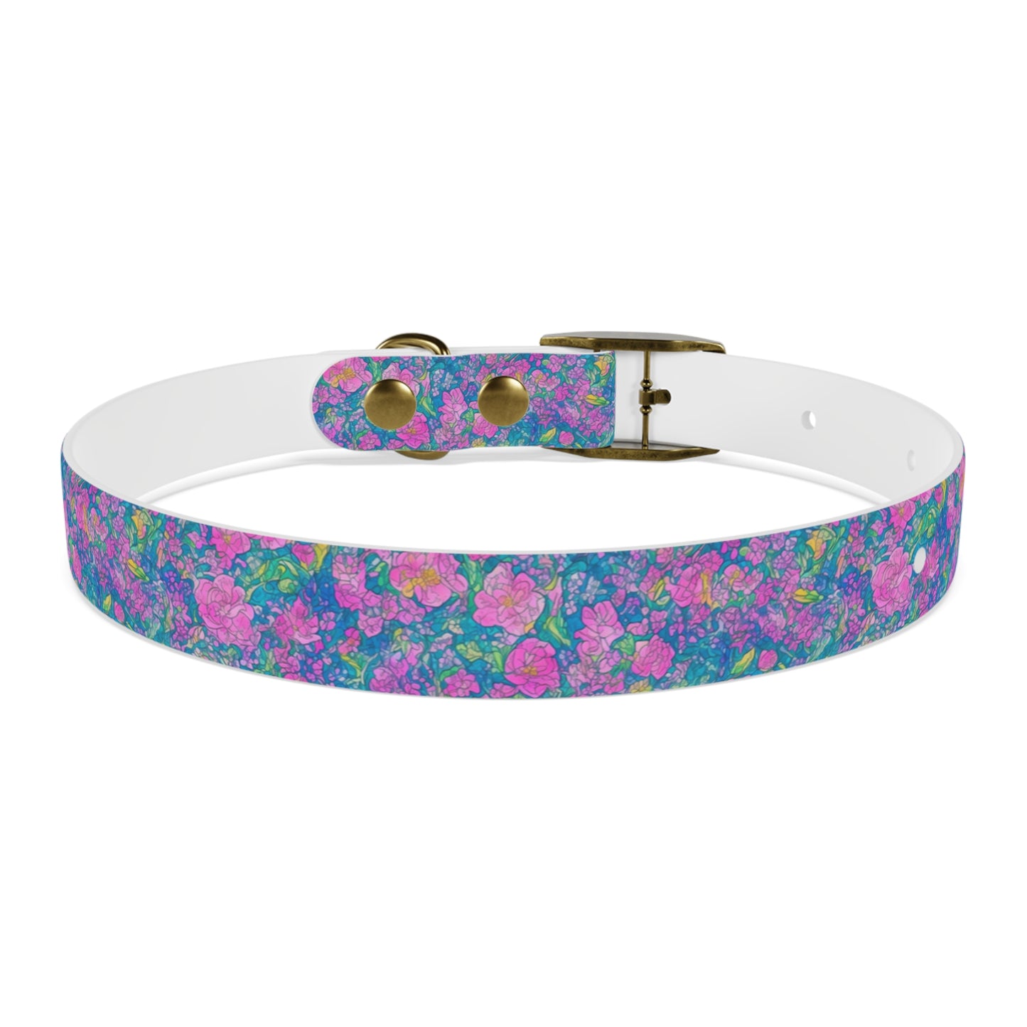 Rainbow Reflections Dog Collar