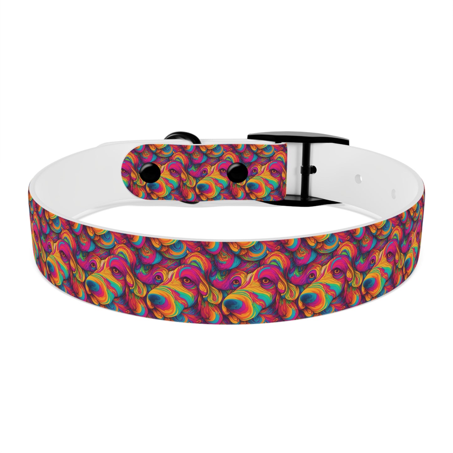 Abstract Woof Dog Collar