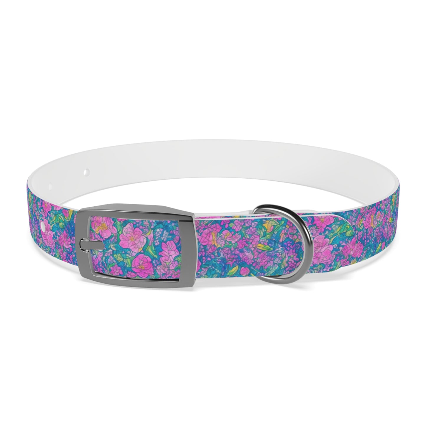 Rainbow Reflections Dog Collar