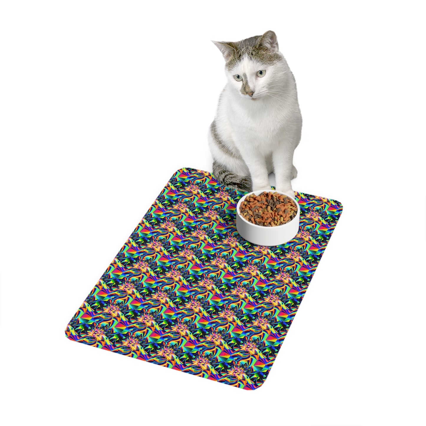 Astronomical Aura Pet Food Mat (12x18)