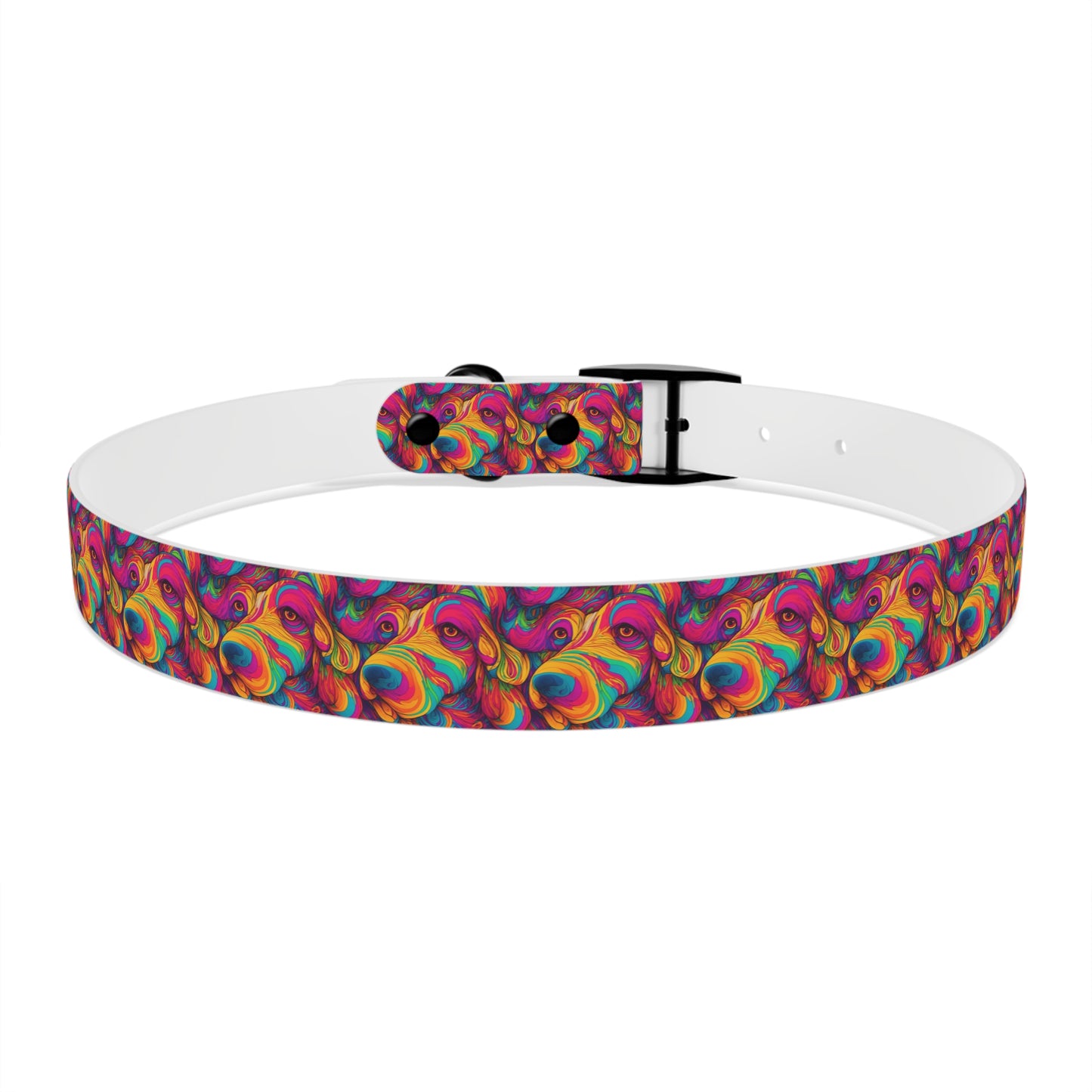 Abstract Woof Dog Collar