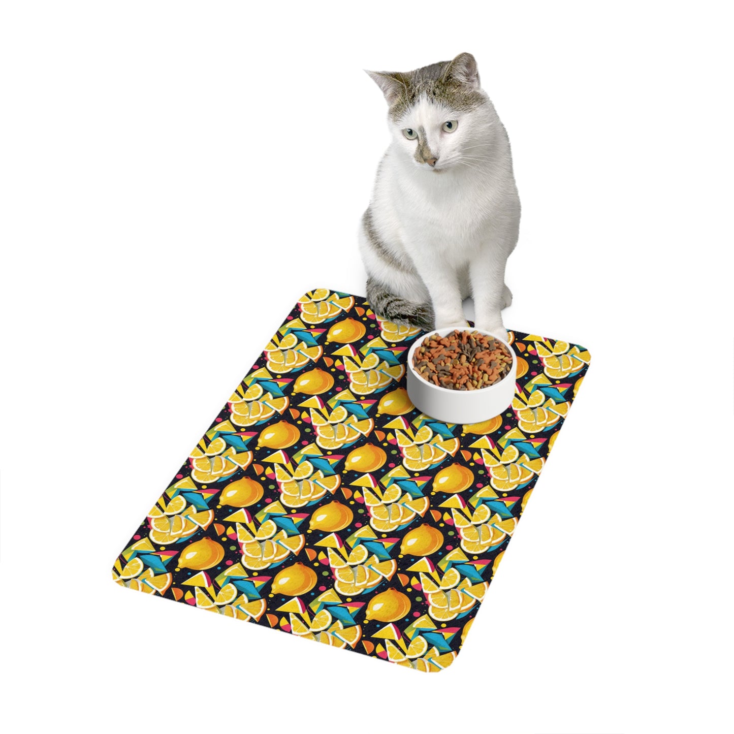 Lemon Zest Pet Food Mat (12x18)