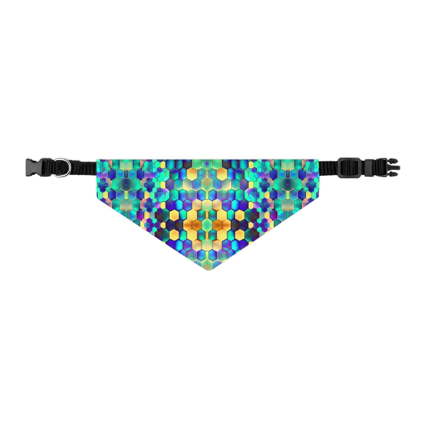 Vibrant Comb Pet Bandana Collar