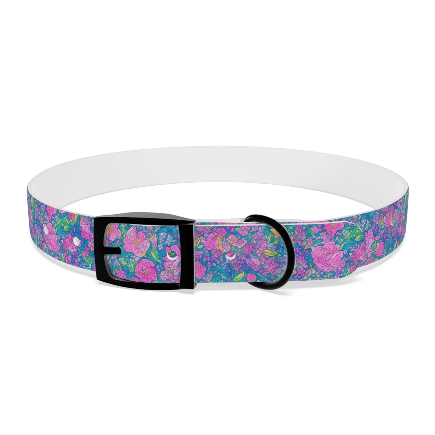 Rainbow Reflections Dog Collar