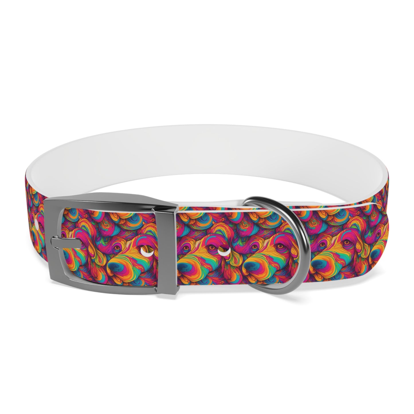 Abstract Woof Dog Collar