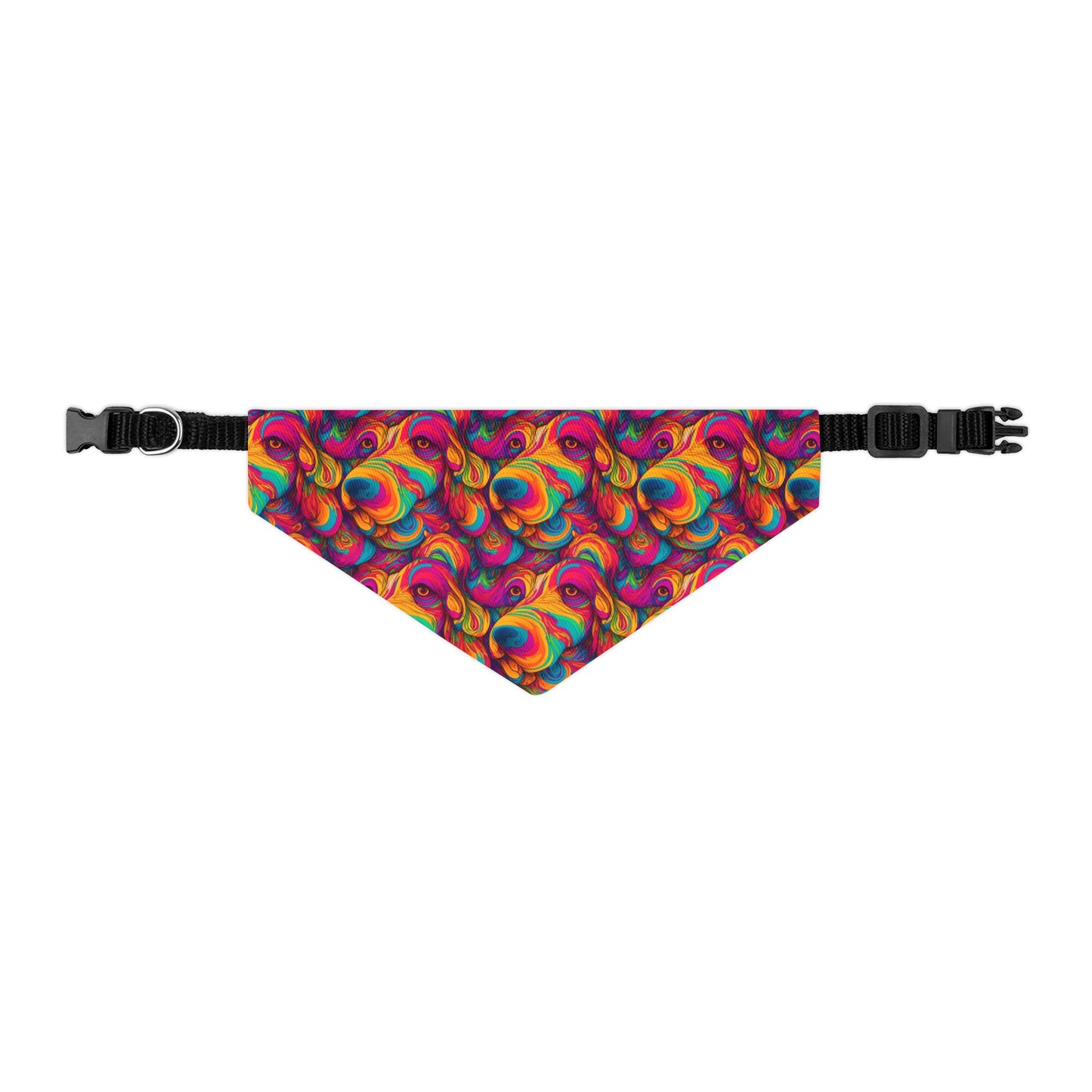 Abstract Woof Pet Bandana Collar