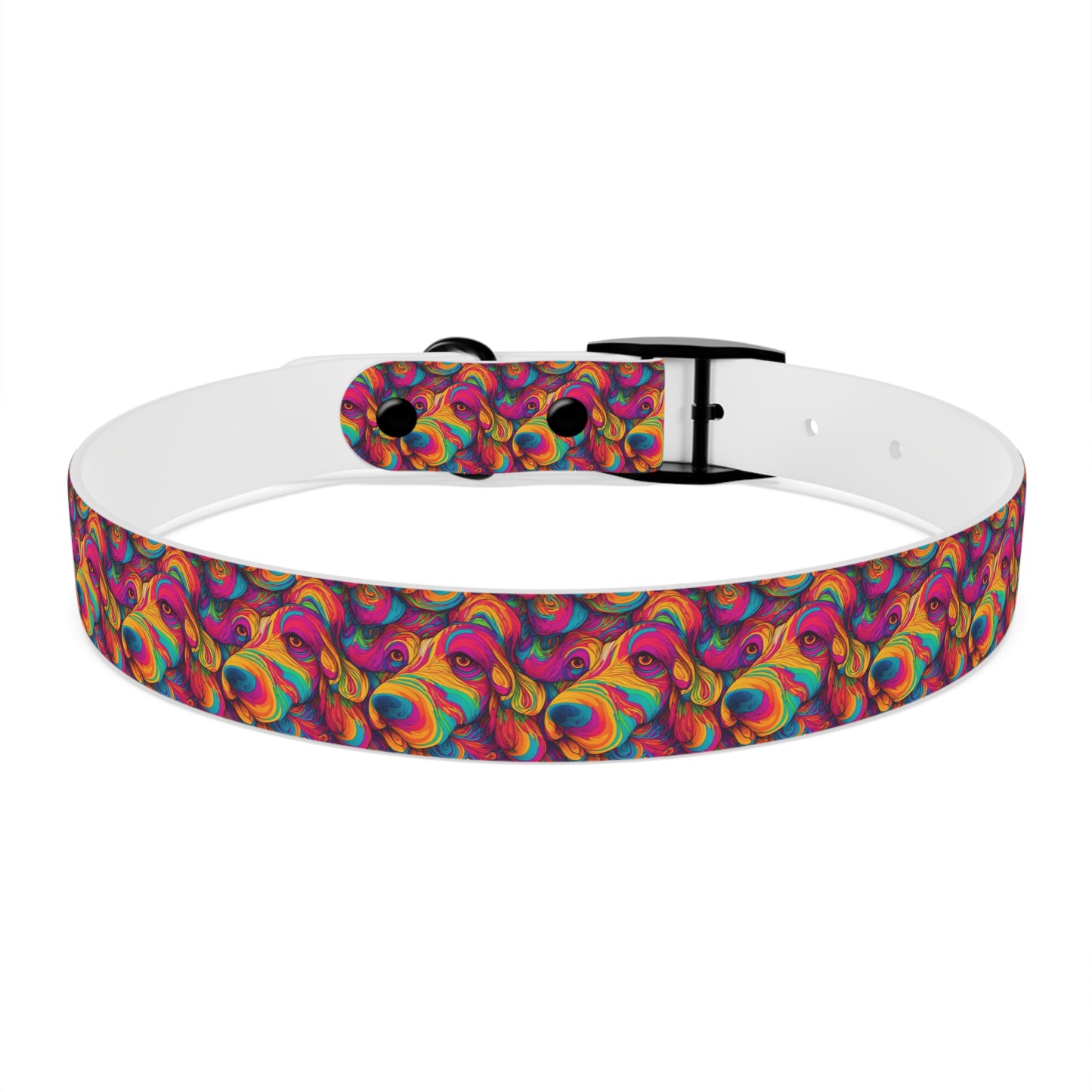 Abstract Woof Dog Collar