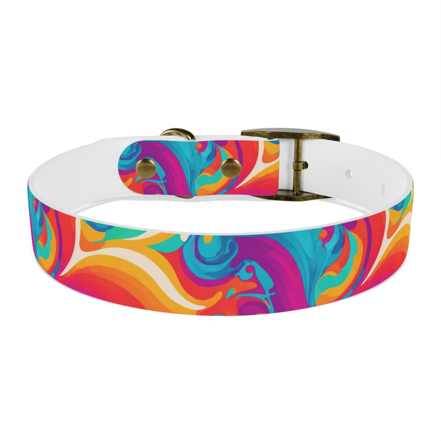 Rainbow Ripple Dog Collar