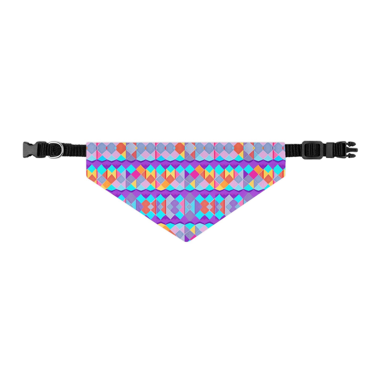 Prismatic Patterns Pet Bandana Collar