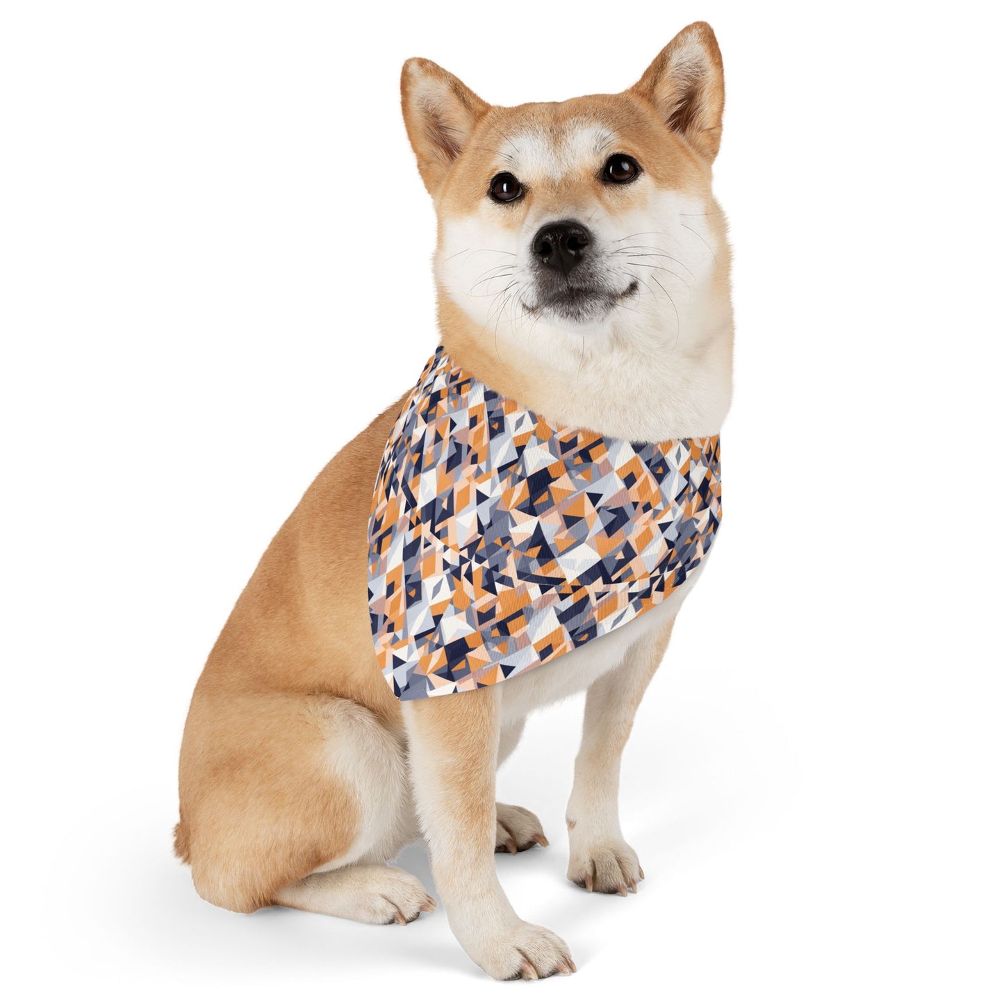 Geometric Groove Pet Bandana Collar