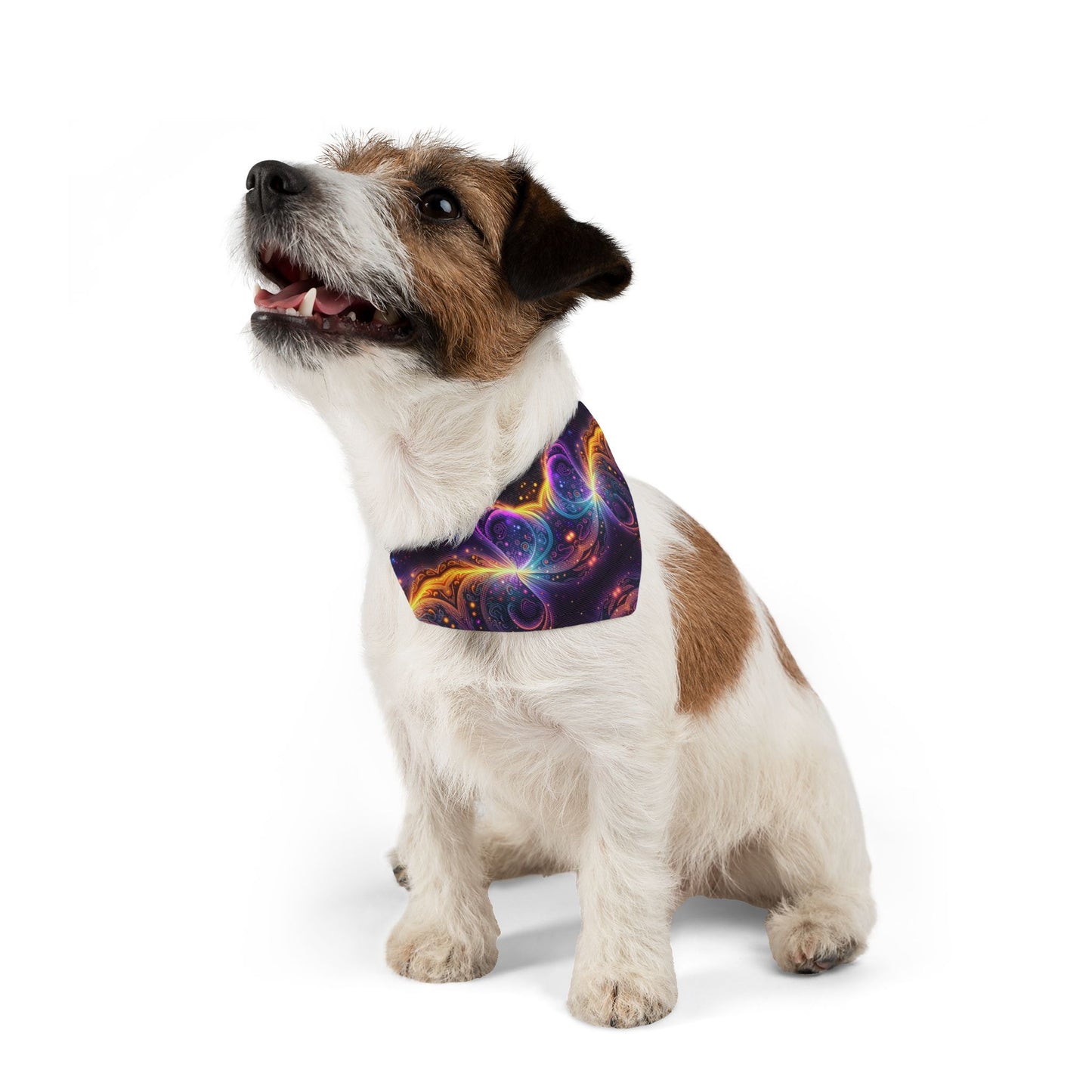 Neon Trance Pet Bandana Collar