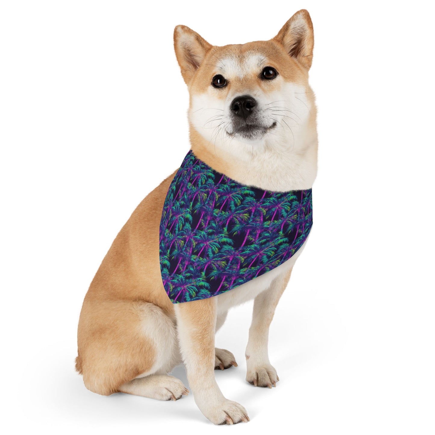 Electric Palms Pet Bandana Collar